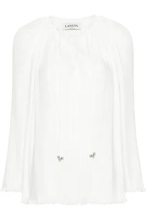 Lanvin Blouse lacée à design plissé