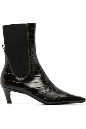Totême Bottines à effet peau de crocodile 50 mm