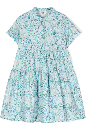 Il gufo Robe fleurie à volants superposés