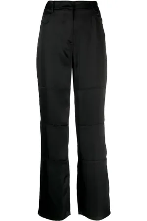BLANCA Pantalon en satin à coupe droite