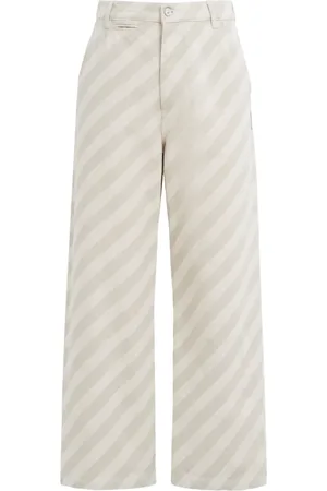Marni Pantalon en coton à rayures