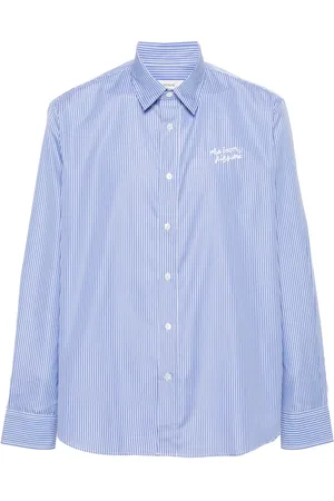 Maison Kitsuné Chemise en coton à logo brodé