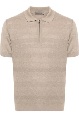 corneliani Polo en maille à design nervuré