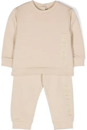 Balmain Pantalon de jogging à logo embossé