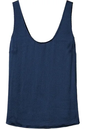 Twin-Set Débardeur satiné en seersucker