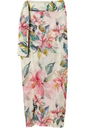 Twin-Set Robe de plage à fleurs