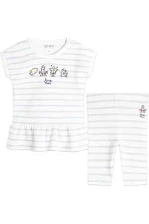 Kenzo Robe-polo en coton à rayures