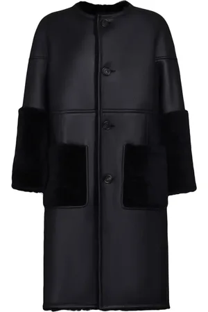 Marni Manteau en peau lainée à design réversible