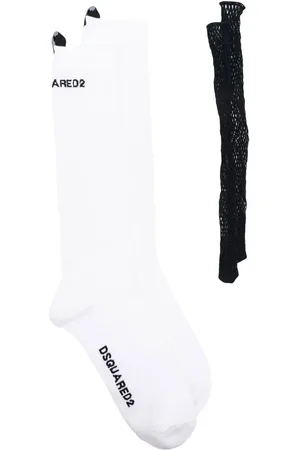 Dsquared2 Chaussettes nervurées à logo imprimé