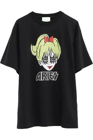 ARIES T-shirt en coton à logo imprimé