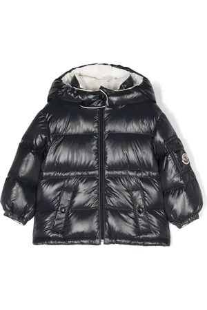 Moncler Doudoune en coton à patch logo