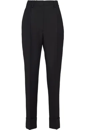 Prada Pantalon de costume à plis marqués