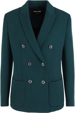Giorgio Armani Blazer croisé à revers crantés