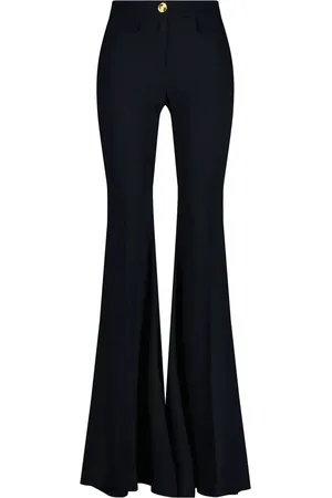 Giambattista Valli Pantalon en crêpe à coupe évasée