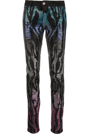 Philipp Plein Legging à motif zèbre