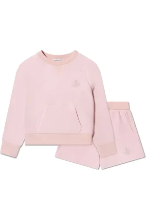 Moncler Ensemble-sweat en coton à logo brodé
