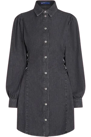 Karl Lagerfeld Robe-chemise ceinturée en jean