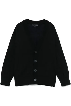Emporio Armani Cardigan à logo en jacquard