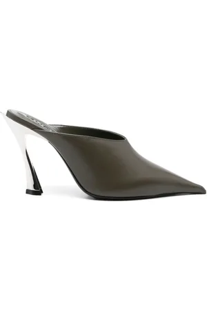 MUGLER Mules en cuir Nappa 105 mm