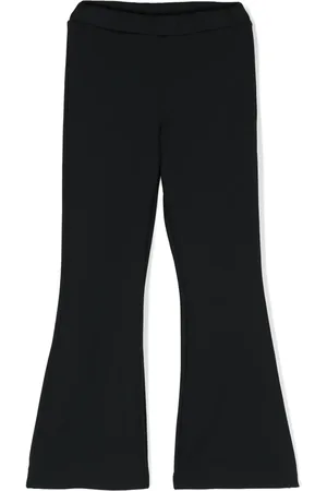 Balmain Pantalon évasé à patch logo