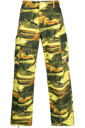ERL Pantalon cargo à imprimé graphique