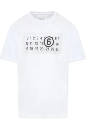 Maison Margiela T-shirt à numéro signature imprimé