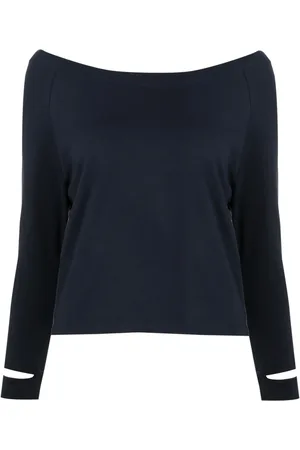 Gloria Coelho T-shirt longues manches à encolure bateau