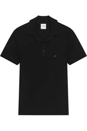 Courrèges Polo en maille nervurée
