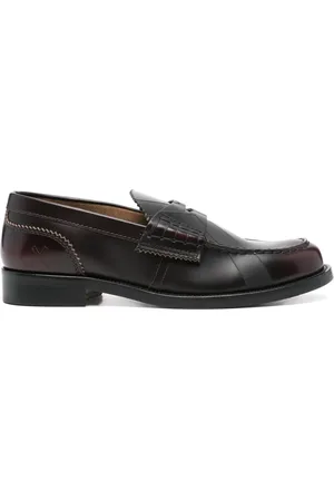 College Mocassins en cuir