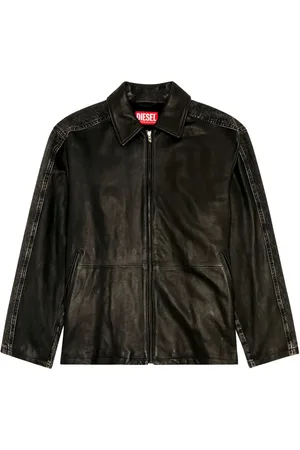 Diesel Veste L-Stoller en cuir