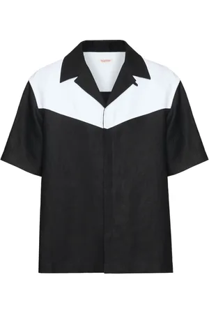 VALENTINO GARAVANI Chemise en lin à manches courtes