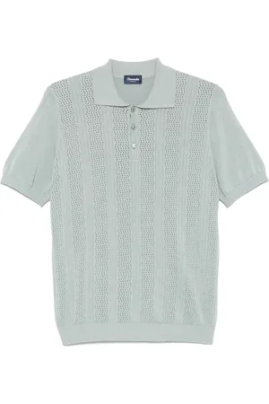 DRUMOHR Polo rayé à effet de transparence