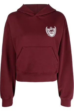 Sporty & Rich Hoodie crop à logo imprimé