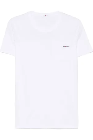 Kiton T-shirt à logo brodé