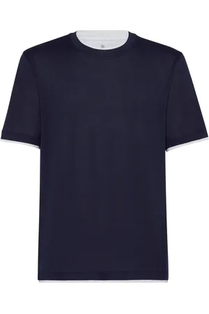 Brunello Cucinelli T-shirt à design superposé