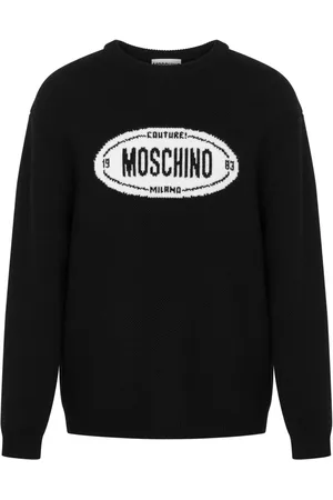 Moschino Pull à logo en intarsia