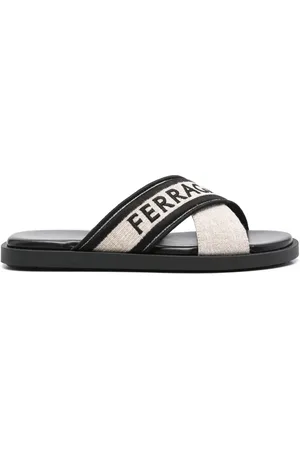 Salvatore Ferragamo Sandales à logo brodé