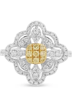 HYT Jewelry Bague en or 18ct et platine sertie de diamants