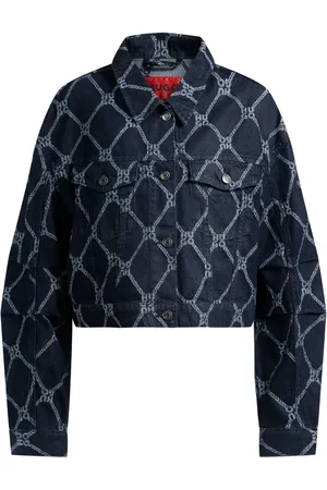 HUGO BOSS Veste en jean à motif monogrammé