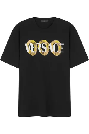 VERSACE T-shirt Maxi Chain à logo imprimé
