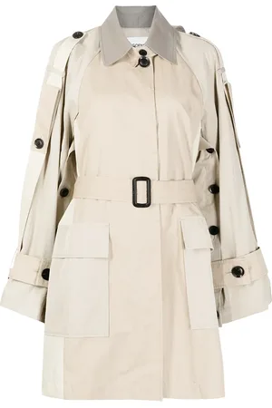 GOEN.J Trench colour block oversize