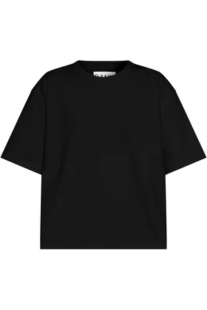 Ganni T-shirt à fermeture nouée
