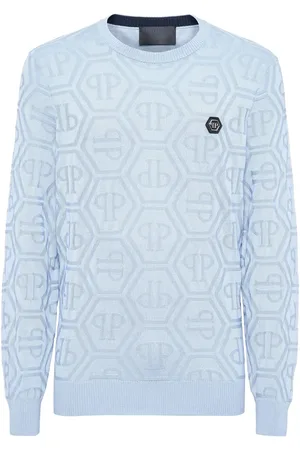 Philipp Plein Pull à motif monogrammé en jacquard