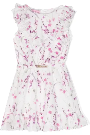 MISS BLUMARINE Robe en coton à fleurs