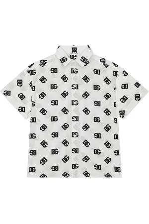 Dolce & Gabbana Chemise en popeline à logo DG