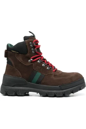 Ralph Lauren Bottines lacées à design à empiècements