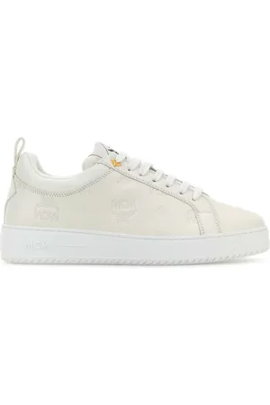 MCM Baskets en cuir à logo embossé
