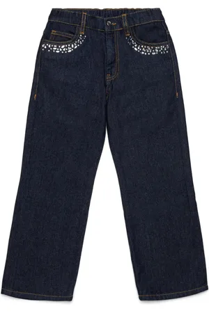 Marni Jean à ornements strassés