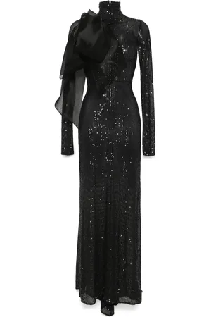 Atu Body Couture Robe longue à détails de sequins