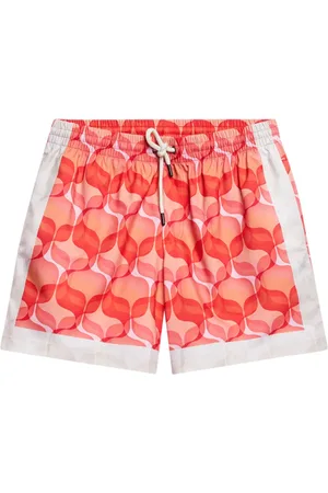 DRIES VAN NOTEN Short de bain à imprimé géométrique